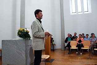 Holger Spegg, speach at the 'Galluskapelle'